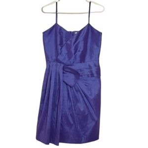 7186 * Calvin Klein Shimmer Cocktail Dress Blue Purple Size 8